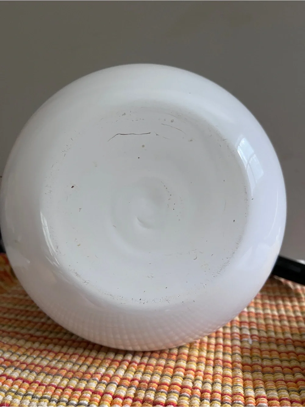 Vintage Collectible Corningware White Coffee Carafe with Blue Cornflower Motif
